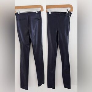 Elizabeth and James Navy Genuine Leather pants